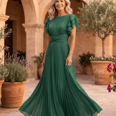 Valentina | Vestido Maxi Plisado de Caída Elegante - Isabel de Sevilla