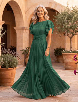 Valentina | Vestido Maxi Plisado de Caída Elegante - Isabel de Sevilla