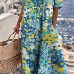 Elena | Vestido midi floral suelto y ligero - Isabel de Sevilla