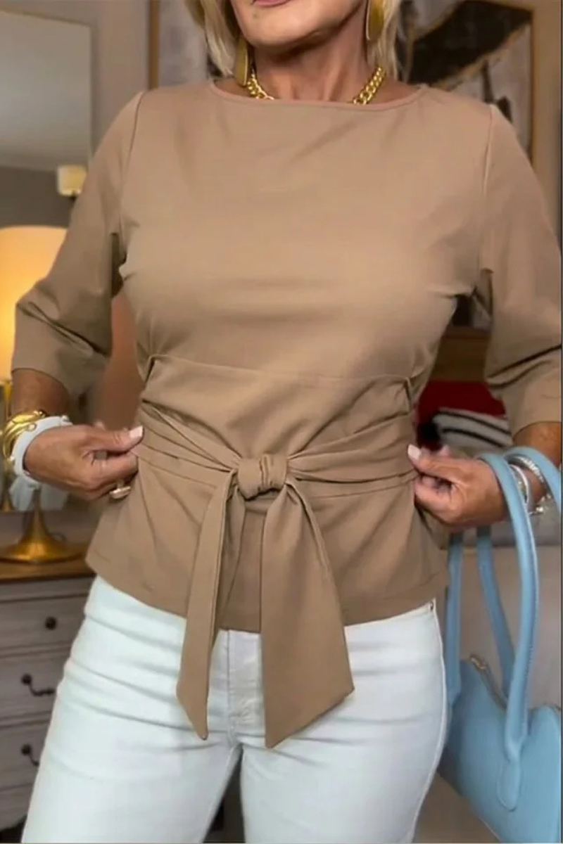 Daria | Top Elegante con Lazo en la Cintura