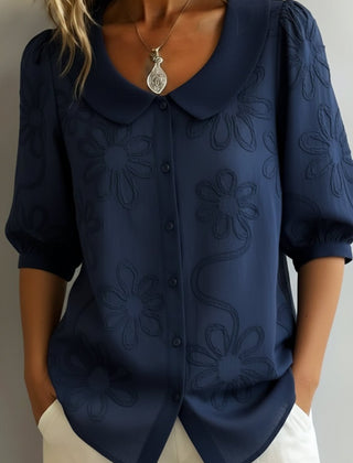 Celeste | Blusa ligera floral de elegancia natural - Isabel de Sevilla