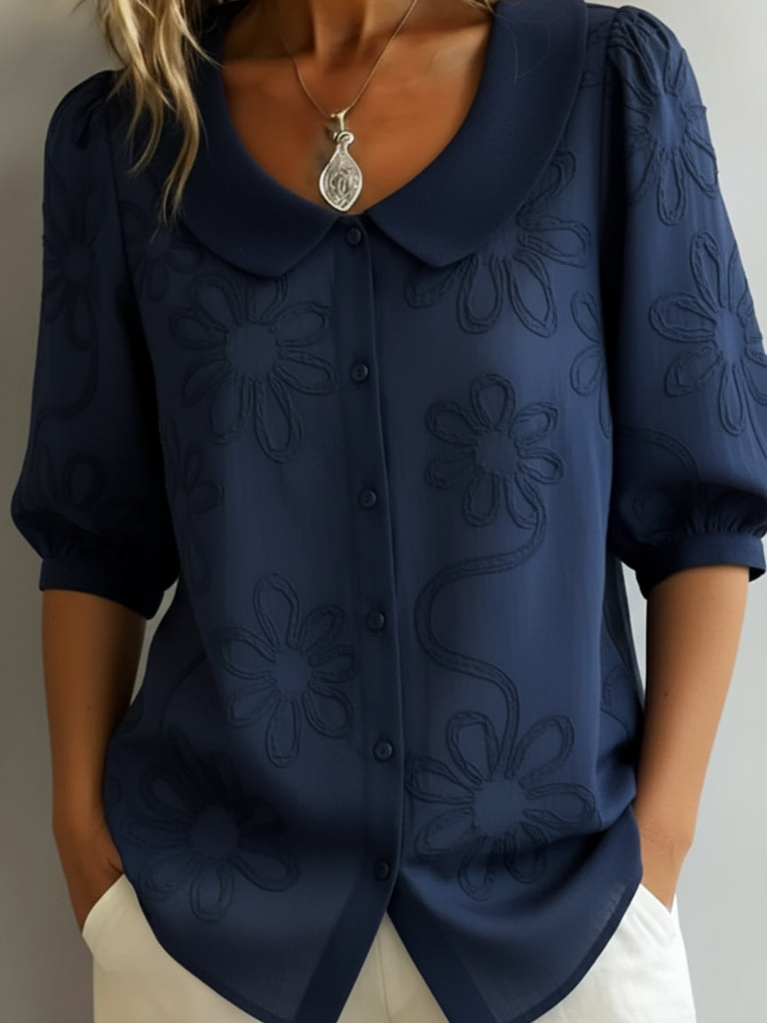 Celeste | Blusa ligera floral de elegancia natural