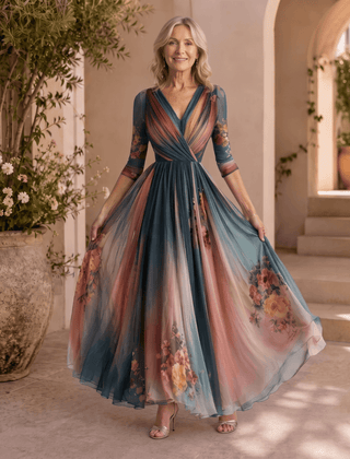 María | Vestido Maxi Floral Bohemio - Isabel de Sevilla