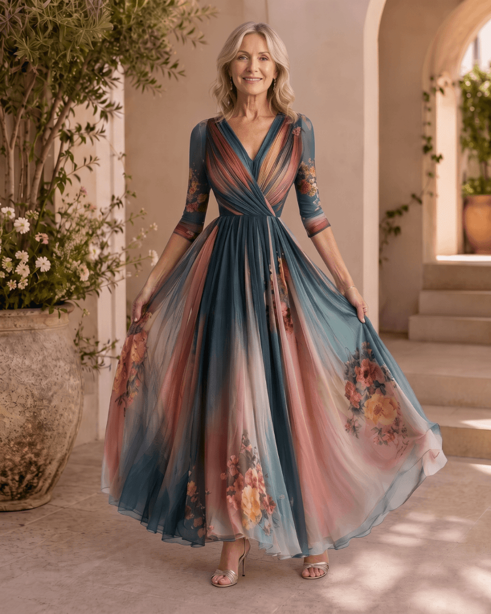 María | Vestido Maxi Floral Bohemio - Isabel de Sevilla