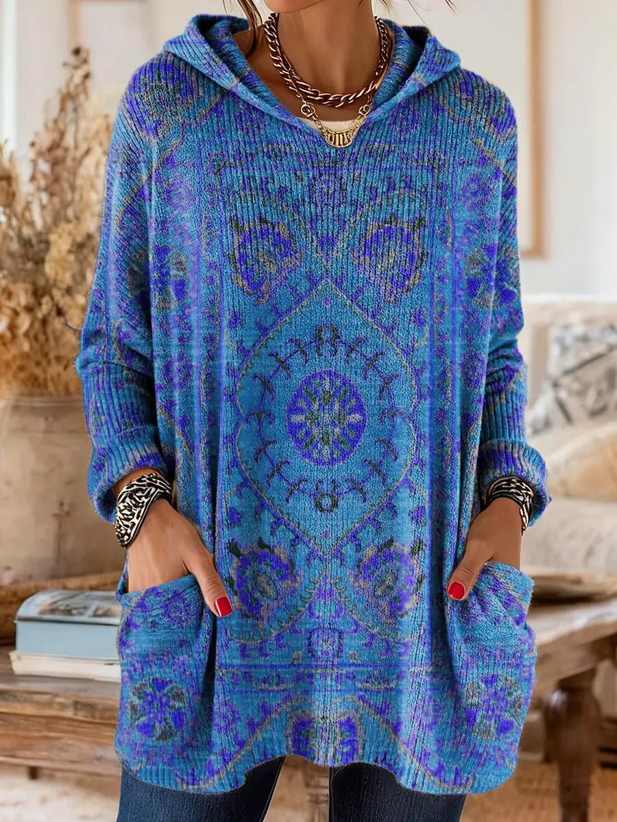 Julia | Suéter de punto con capucha y diseño acogedor - Isabel de Sevilla