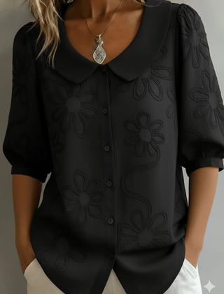 Celeste | Blusa ligera floral de elegancia natural - Isabel de Sevilla