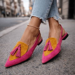 Inés | Sandalias Artesanales con Tiras y Borlas - Isabel de Sevilla