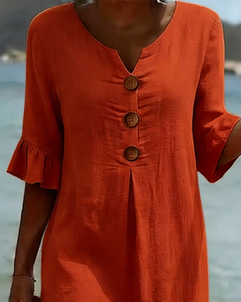 Lucía | Vestido de lino elegante