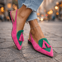 Inés | Sandalias Artesanales con Tiras y Borlas - Isabel de Sevilla