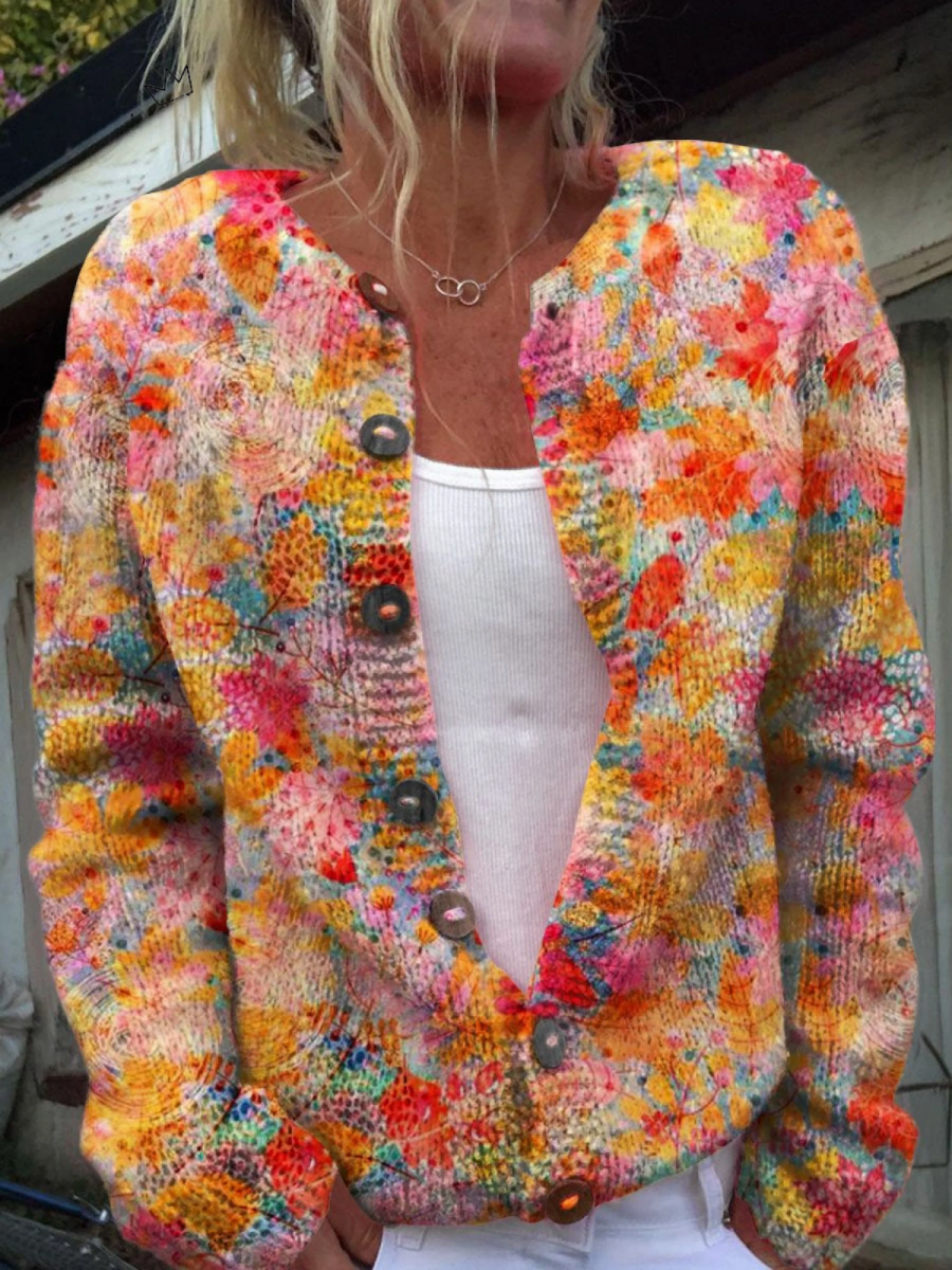 Pilar | Suéter Cardigan de Punto Vintage - Isabel de Sevilla