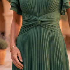 Valentina | Vestido Maxi Plisado de Caída Elegante - Isabel de Sevilla