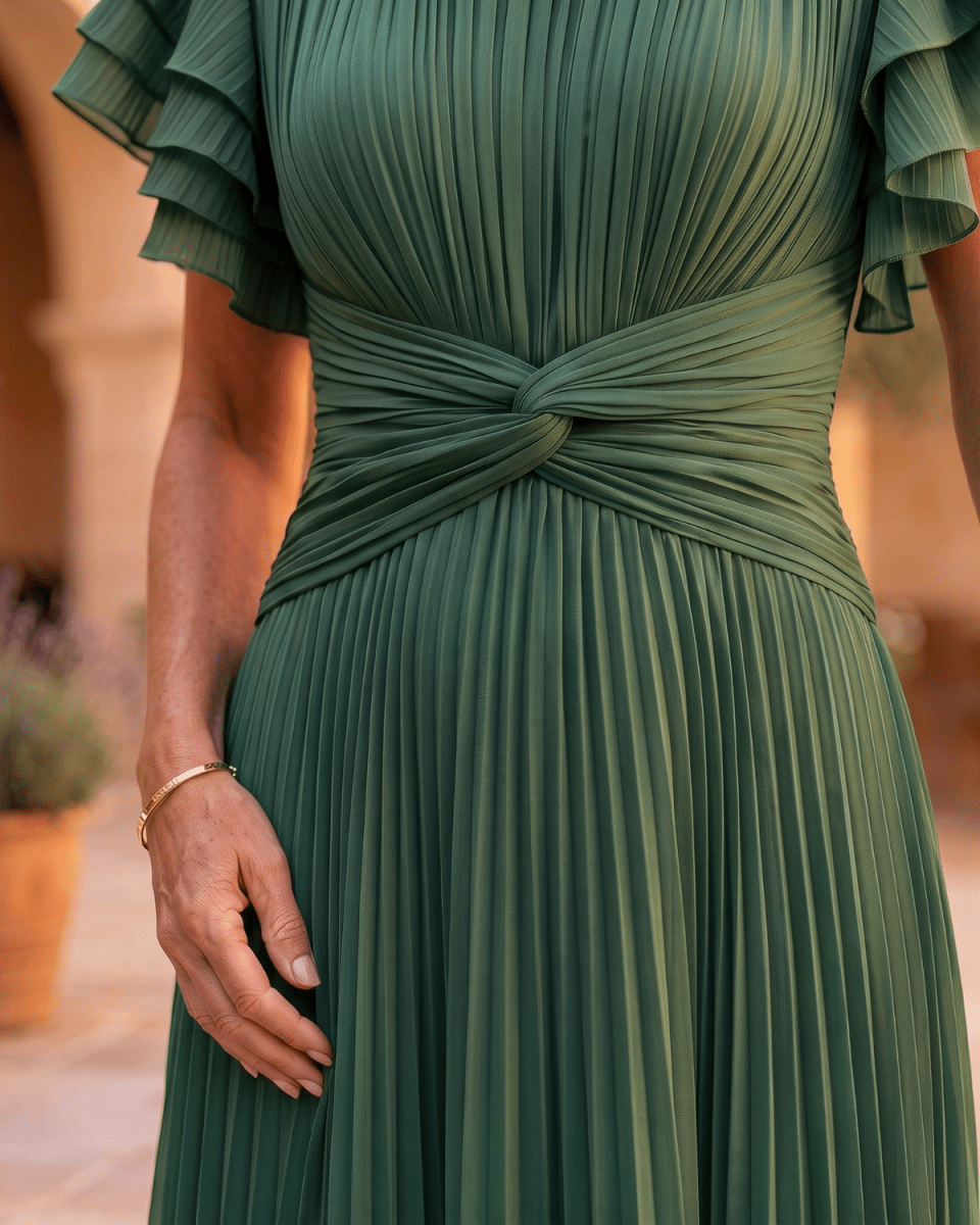 Valentina | Vestido Maxi Plisado de Caída Elegante - Isabel de Sevilla