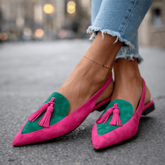 Inés | Sandalias Artesanales con Tiras y Borlas - Isabel de Sevilla