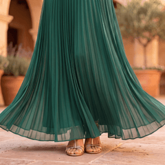 Valentina | Vestido Maxi Plisado de Caída Elegante - Isabel de Sevilla