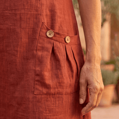 Dolores | Vestido Casual y Elegante de Lino - Isabel de Sevilla