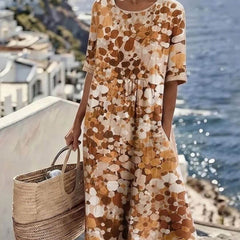 Elena | Vestido midi floral suelto y ligero - Isabel de Sevilla