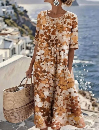 Elena | Vestido midi floral suelto y ligero - Isabel de Sevilla