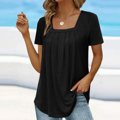 Alba | Blusa fluida con escote cuadrado - Isabel de Sevilla