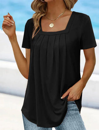 Alba | Blusa fluida con escote cuadrado - Isabel de Sevilla