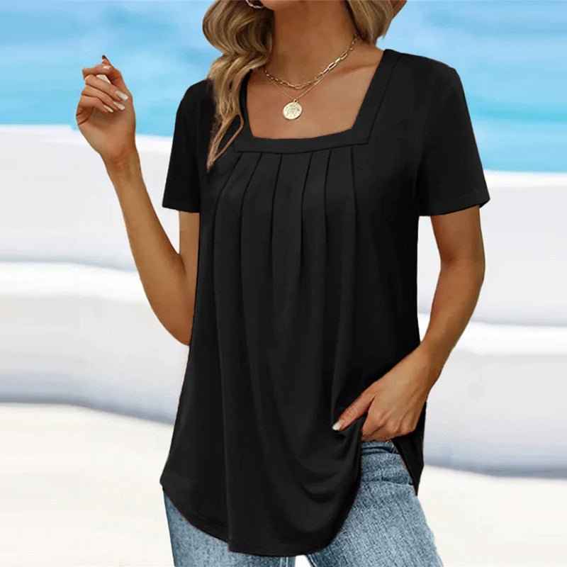 Alba | Blusa fluida con escote cuadrado - Isabel de Sevilla