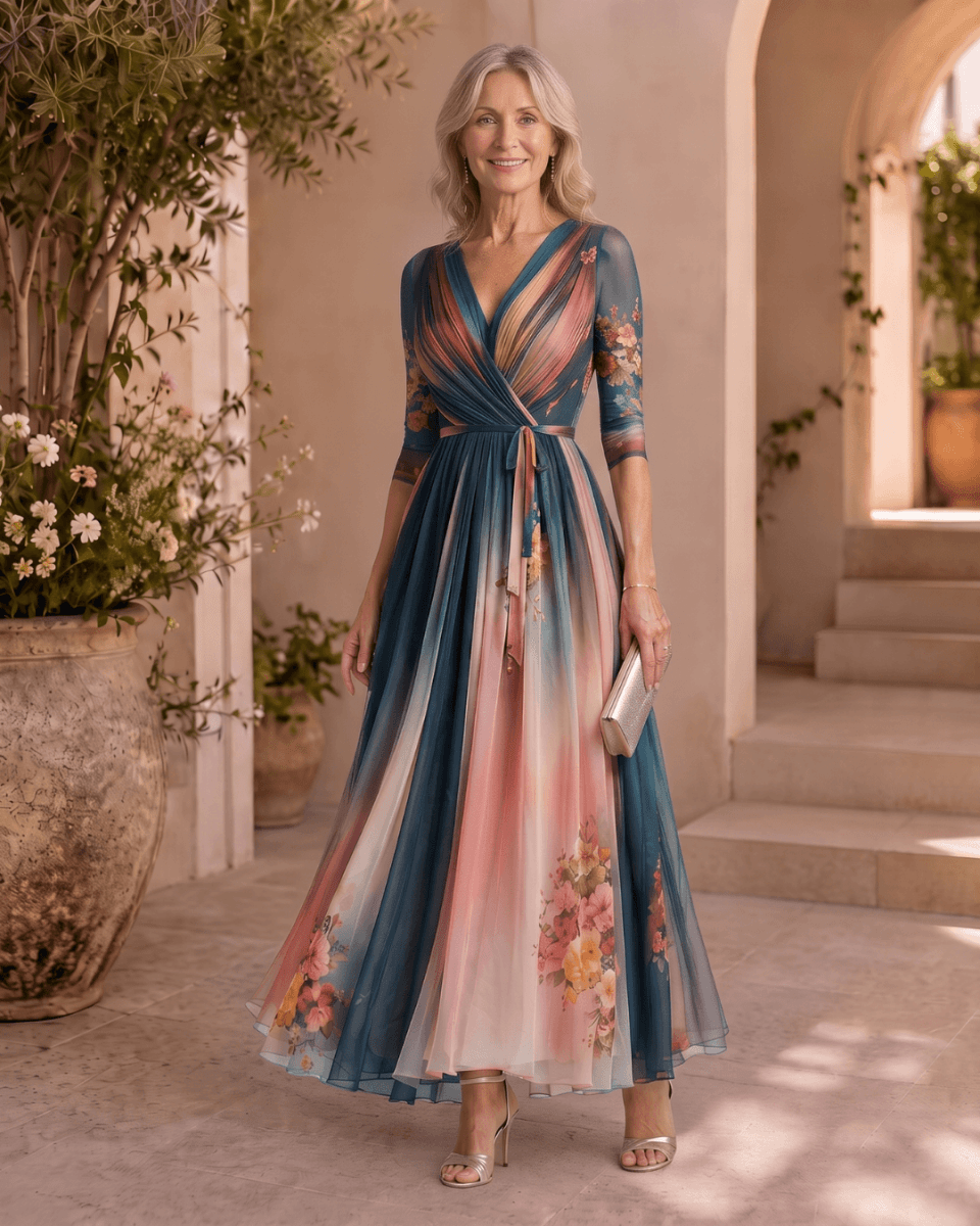 María | Vestido Maxi Floral Bohemio - Isabel de Sevilla
