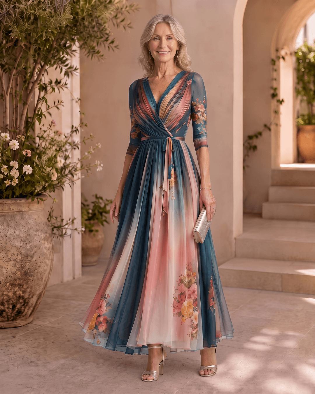María | Vestido Maxi Floral Bohemio