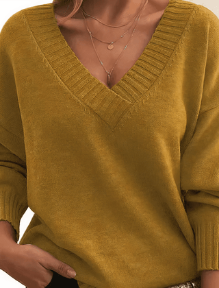 Aitana | Jersey de Punto con Cuello Pico - Isabel de Sevilla
