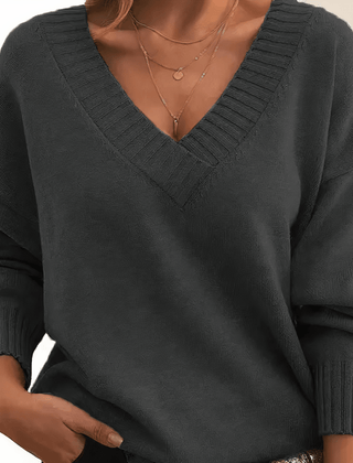 Aitana | Jersey de Punto con Cuello Pico - Isabel de Sevilla