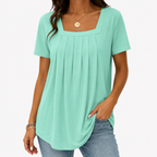 Alba | Blusa fluida con escote cuadrado