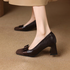 Marnelle | Tacones de Bloque con Punta en Forma de Arco - Isabel de Sevilla