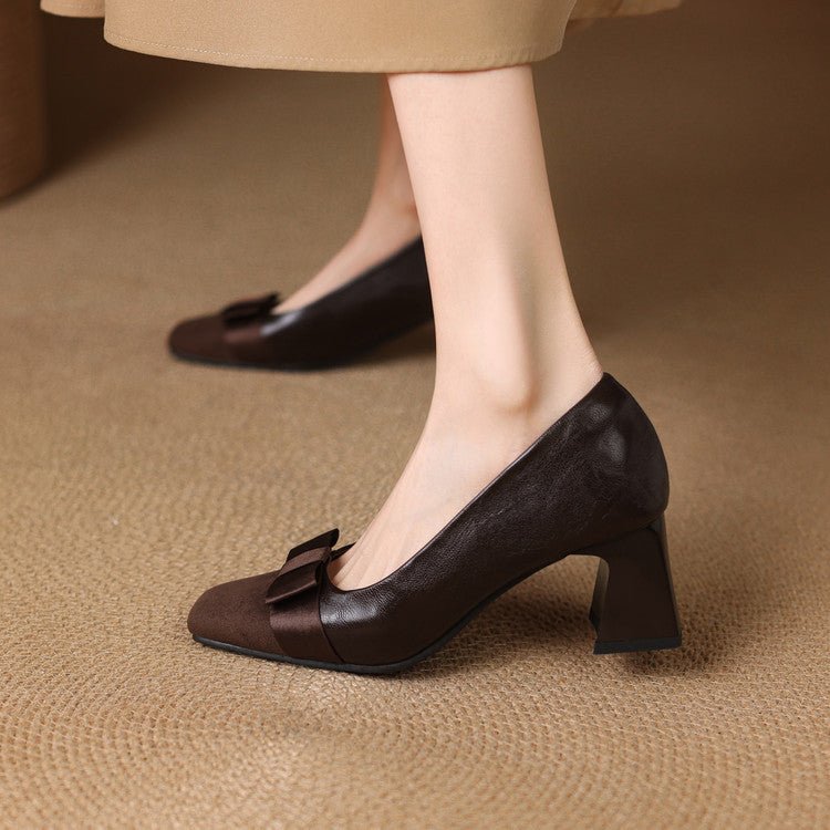 Marnelle | Tacones de Bloque con Punta en Forma de Arco - Isabel de Sevilla