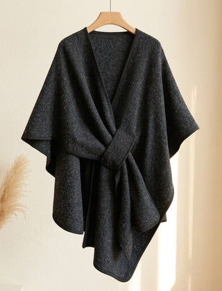 Nerea | Poncho de Punto con Lazo Decorativo - Isabel de Sevilla