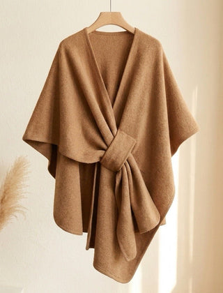 Nerea | Poncho de Punto con Lazo Decorativo - Isabel de Sevilla