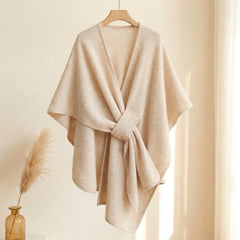 Nerea | Poncho de Punto con Lazo Decorativo - Isabel de Sevilla