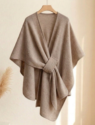 Nerea | Poncho de Punto con Lazo Decorativo - Isabel de Sevilla