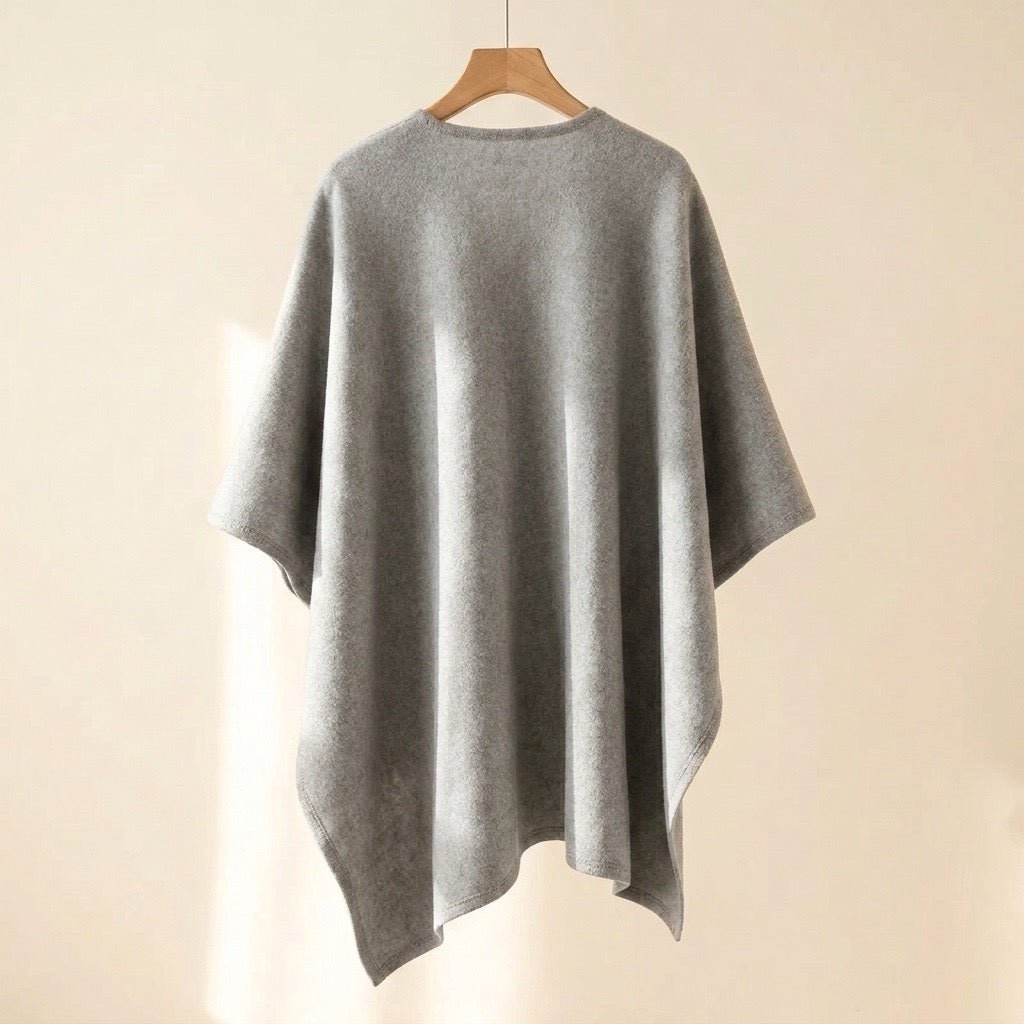 Nerea | Poncho de Punto con Lazo Decorativo - Isabel de Sevilla
