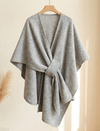 Nerea | Poncho de Punto con Lazo Decorativo - Isabel de Sevilla