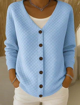 Inmaculada | Chaqueta de Punto Acolchada con Botones - Isabel de Sevilla