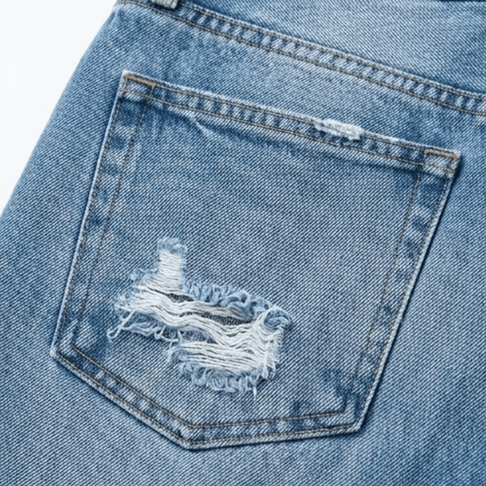 Alba | Vaqueros Rectos Cropped con Flecos Retro para Mujer - Isabel de Sevilla