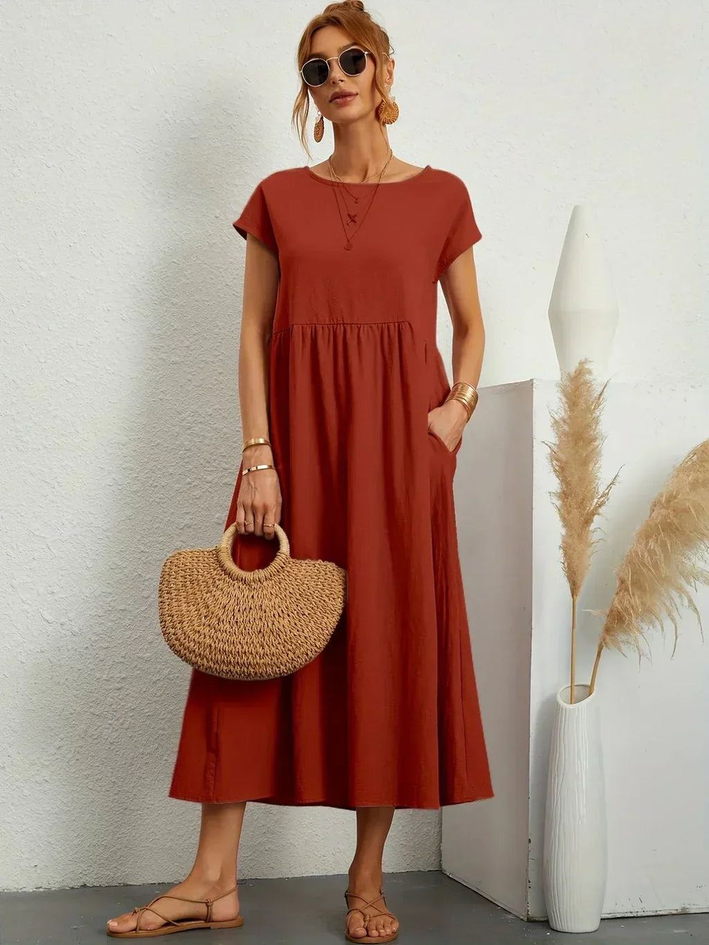 Gabriela™ | Vestido midi elegante y cómodo