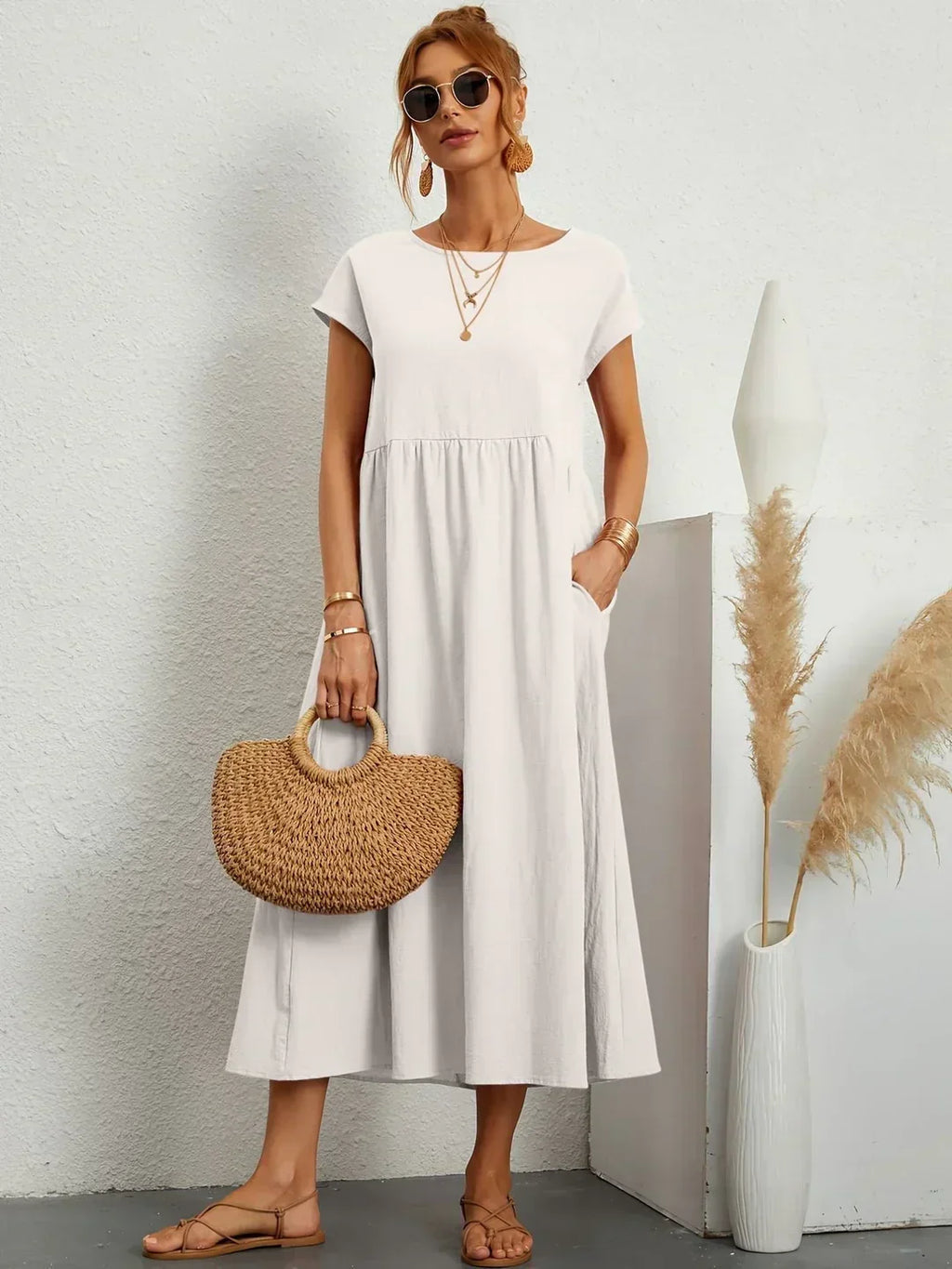 Gabriela™ | Vestido midi elegante y cómodo