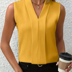 Adriana | Top informal holgado con cuello en V - Isabel de Sevilla