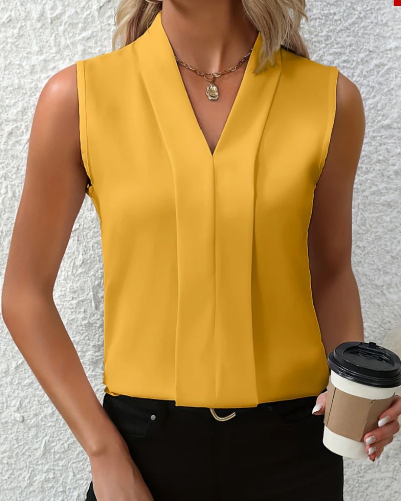 Adriana | Top informal holgado con cuello en V