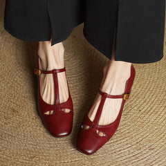 Elena | Tacones T-Strap Atemporales - Isabel de Sevilla