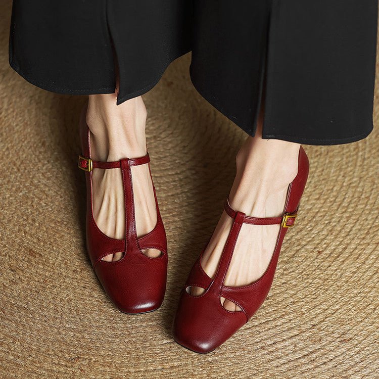 Elena | Tacones T-Strap Atemporales - Isabel de Sevilla