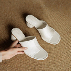 Brynn | Mules Elegantes con Tacón Bloque - Isabel de Sevilla
