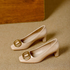 Leona | Elegantes Tacones con Tacón Bloque - Isabel de Sevilla