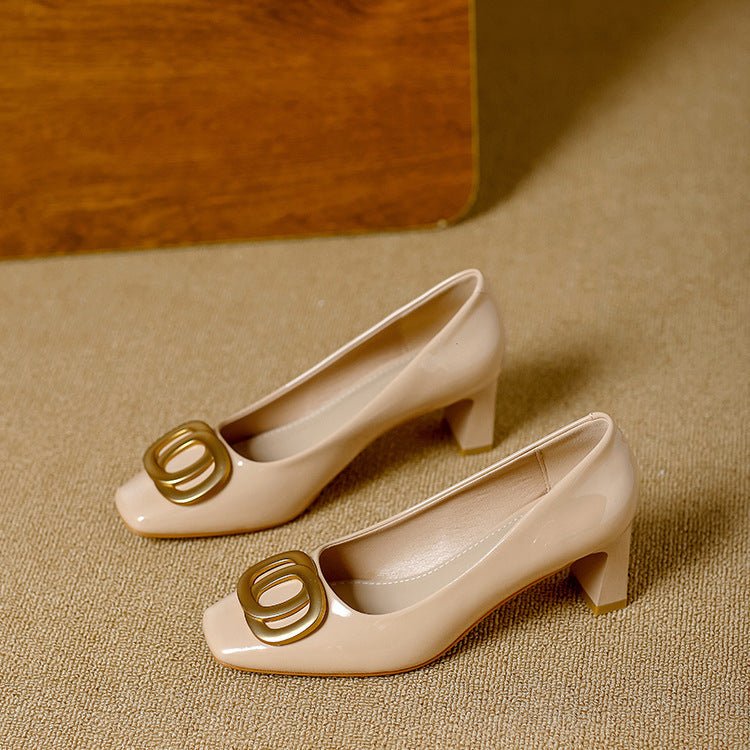 Leona | Elegantes Tacones con Tacón Bloque - Isabel de Sevilla