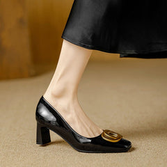 Leona | Elegantes Tacones con Tacón Bloque - Isabel de Sevilla