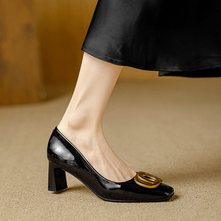 Leona | Elegantes Tacones con Tacón Bloque - Isabel de Sevilla